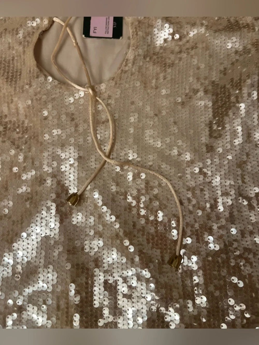 wild fable champagne sequin